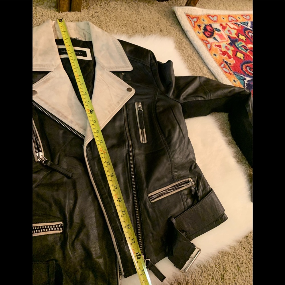 Black Rivet Leather Jacket - Picture 7 of 8